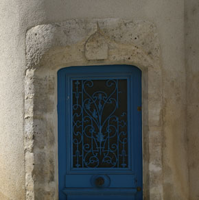 Porte d'accès à la tourelle d'escalier