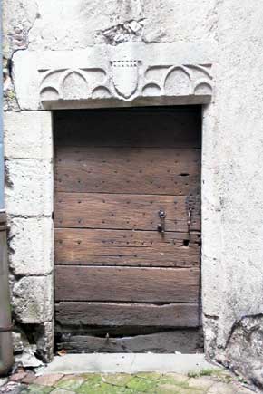 Accès à la tourelle d’escalier